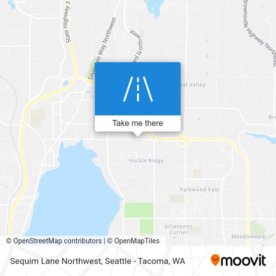 Mapa de Sequim Lane Northwest