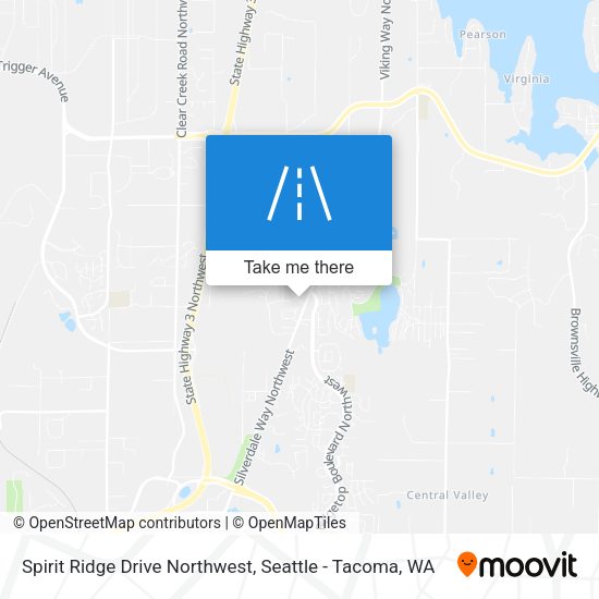 Mapa de Spirit Ridge Drive Northwest