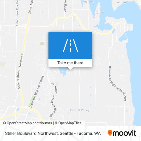 Stiller Boulevard Northwest map