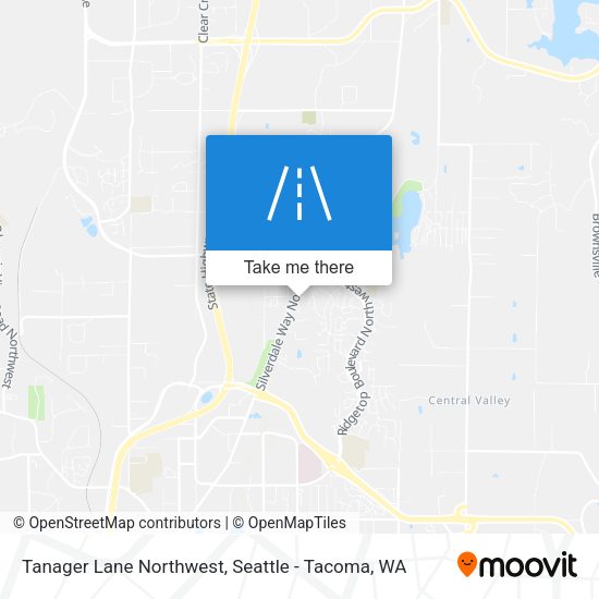 Tanager Lane Northwest map