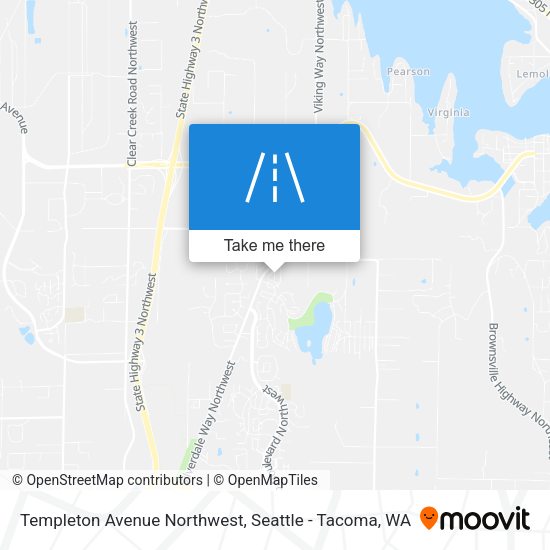 Templeton Avenue Northwest map