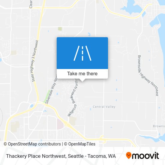 Thackery Place Northwest map