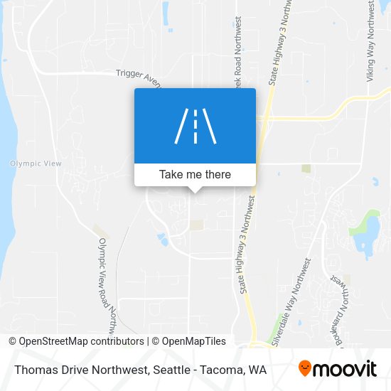 Mapa de Thomas Drive Northwest