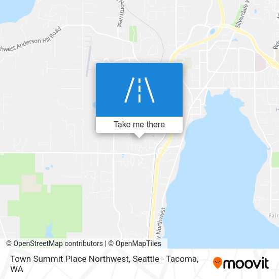 Town Summit Place Northwest map