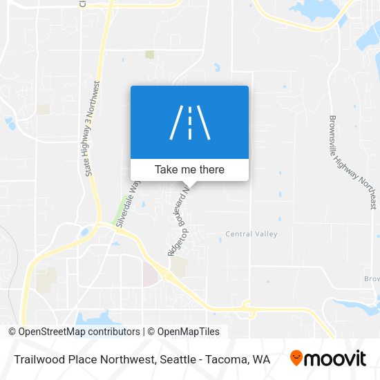 Trailwood Place Northwest map