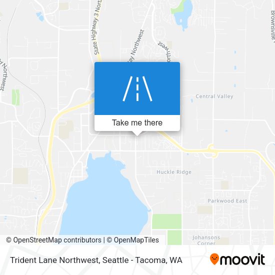 Trident Lane Northwest map