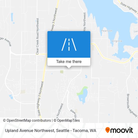 Mapa de Upland Avenue Northwest