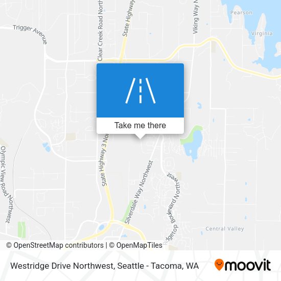 Westridge Drive Northwest map