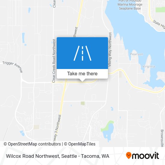 Wilcox Road Northwest map
