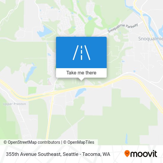 355th Avenue Southeast map