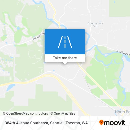 384th Avenue Southeast map
