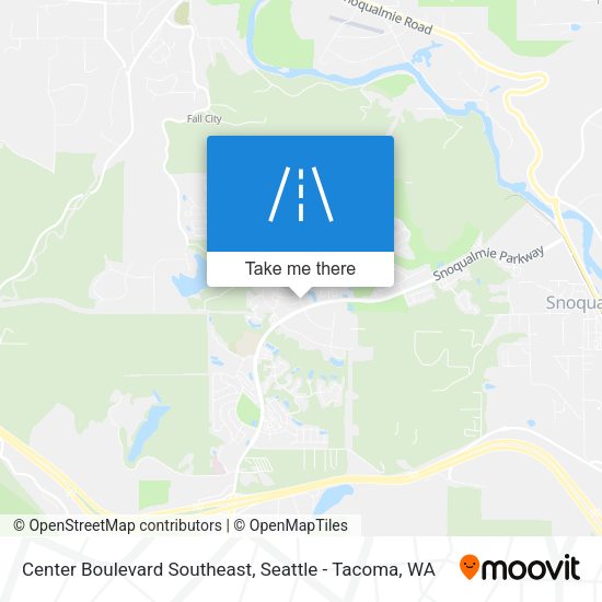 Center Boulevard Southeast map
