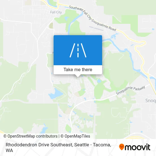 Rhododendron Drive Southeast map