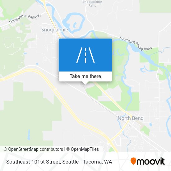 Southeast 101st Street map