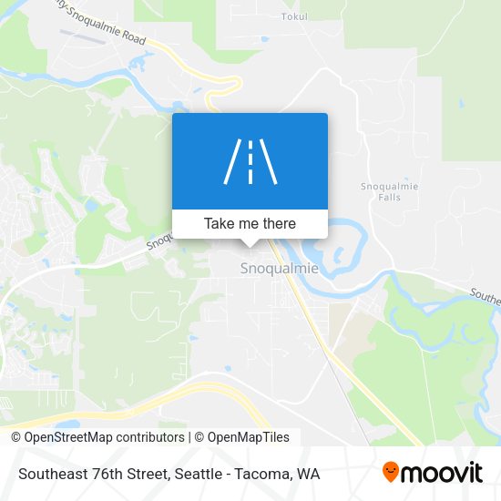 Southeast 76th Street map