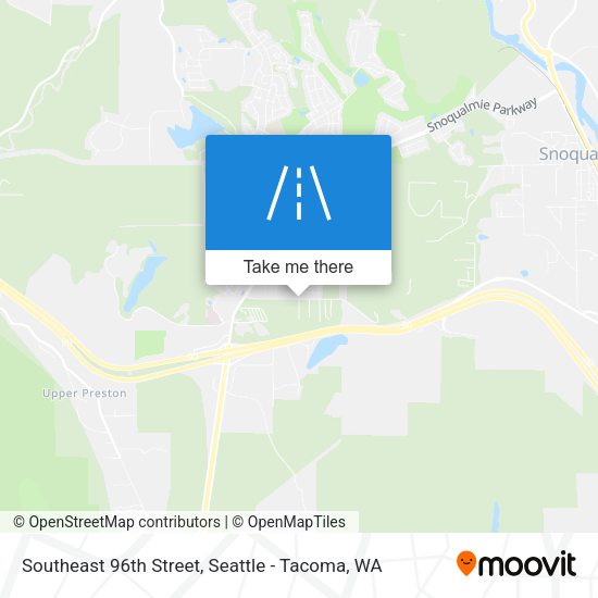 Southeast 96th Street map