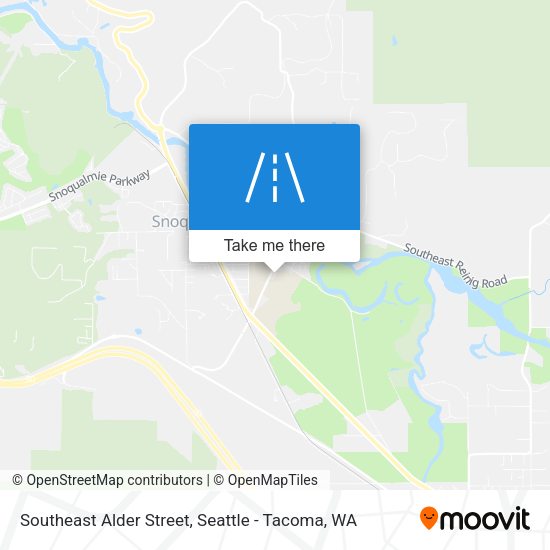 Southeast Alder Street map