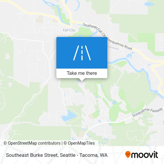 Southeast Burke Street map