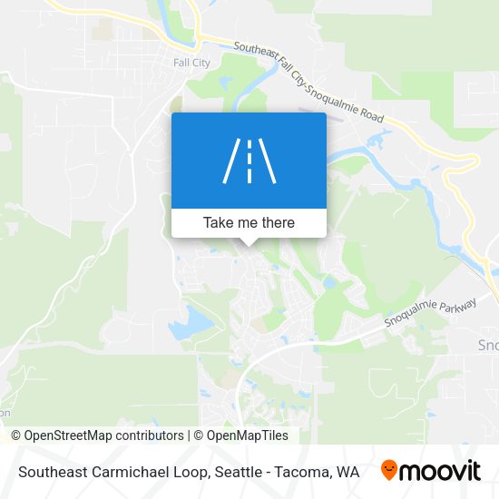 Southeast Carmichael Loop map