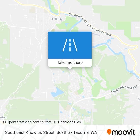 Southeast Knowles Street map