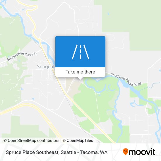 Spruce Place Southeast map