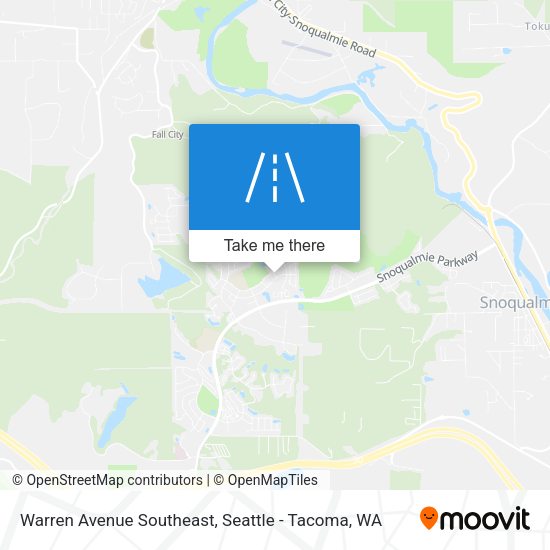 Warren Avenue Southeast map