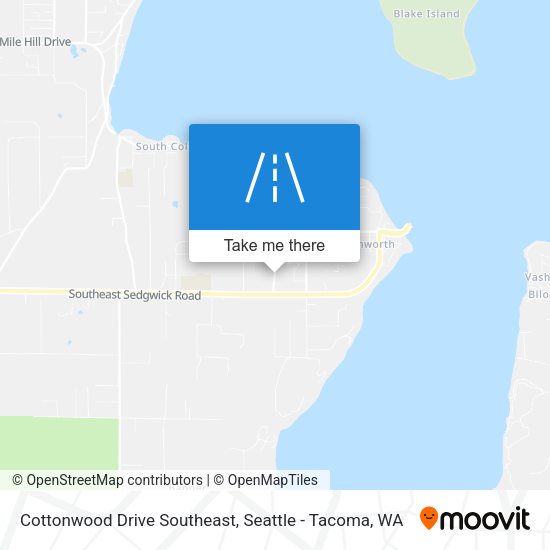 Mapa de Cottonwood Drive Southeast