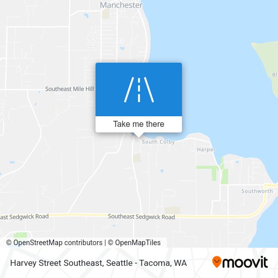 Harvey Street Southeast map