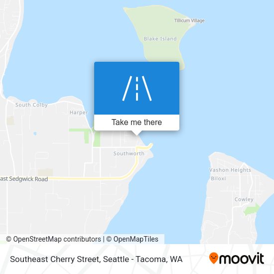 Southeast Cherry Street map