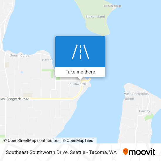 Mapa de Southeast Southworth Drive
