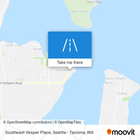Southeast Vesper Place map
