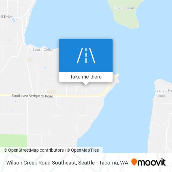 Wilson Creek Road Southeast map