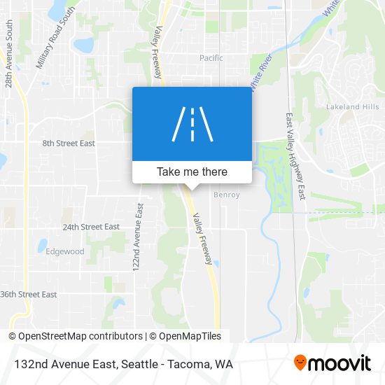 132nd Avenue East map
