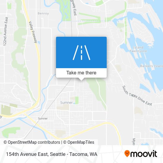 154th Avenue East map