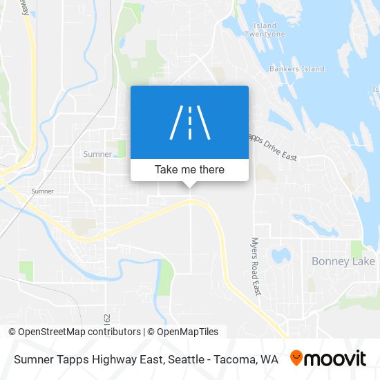 Mapa de Sumner Tapps Highway East