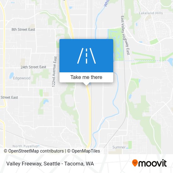 Mapa de Valley Freeway