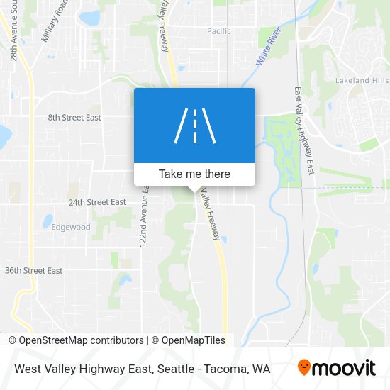West Valley Highway East map