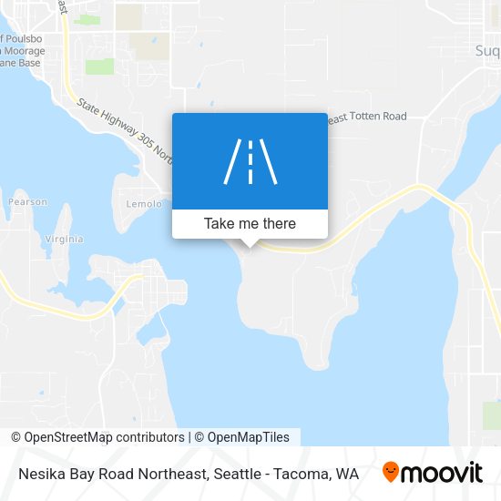 Nesika Bay Road Northeast map
