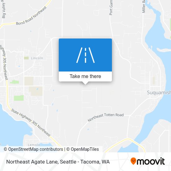Northeast Agate Lane map