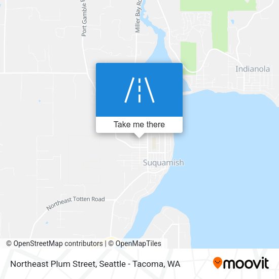 Northeast Plum Street map