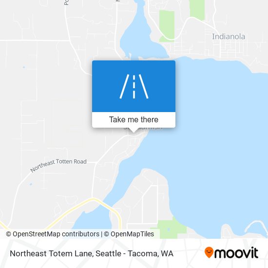 Northeast Totem Lane map