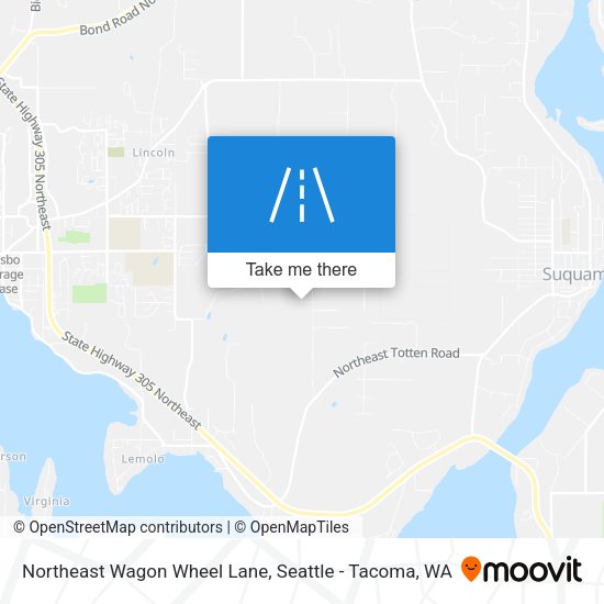 Mapa de Northeast Wagon Wheel Lane