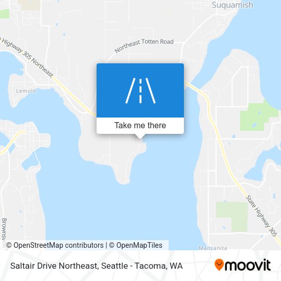 Saltair Drive Northeast map