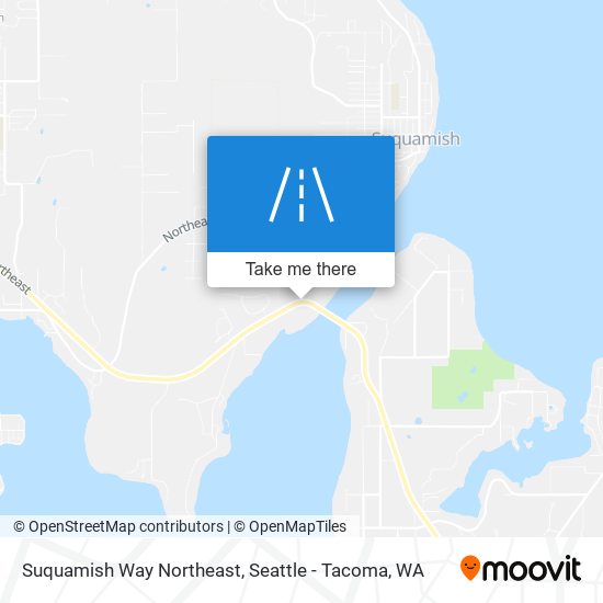 Suquamish Way Northeast map