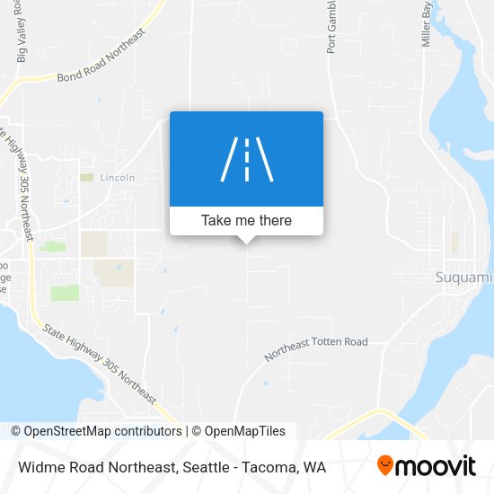 Mapa de Widme Road Northeast