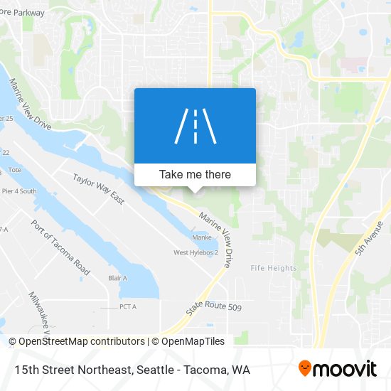 15th Street Northeast map