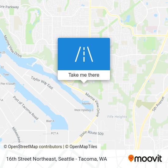 Mapa de 16th Street Northeast