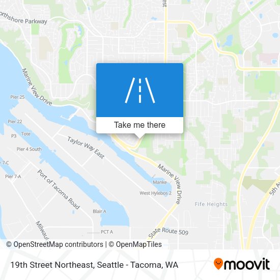 Mapa de 19th Street Northeast