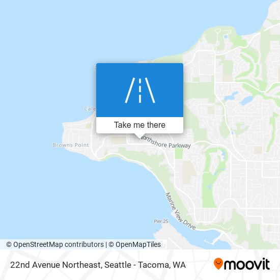 22nd Avenue Northeast map