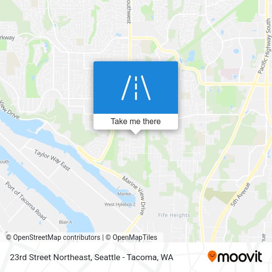 23rd Street Northeast map